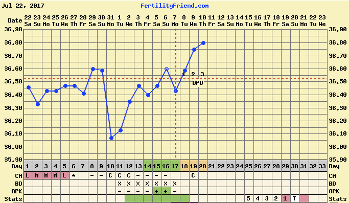 Lav temperatur gravid