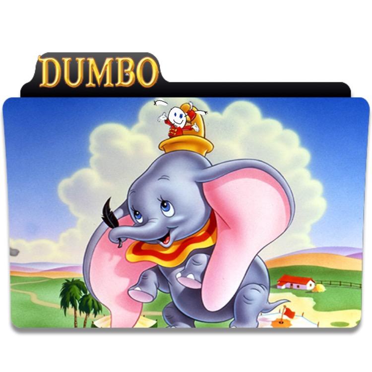 Nå flyr hun med Dumbo. 