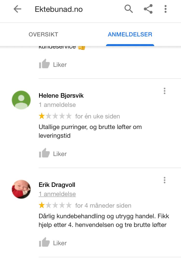 Ektebunad no erfaringer