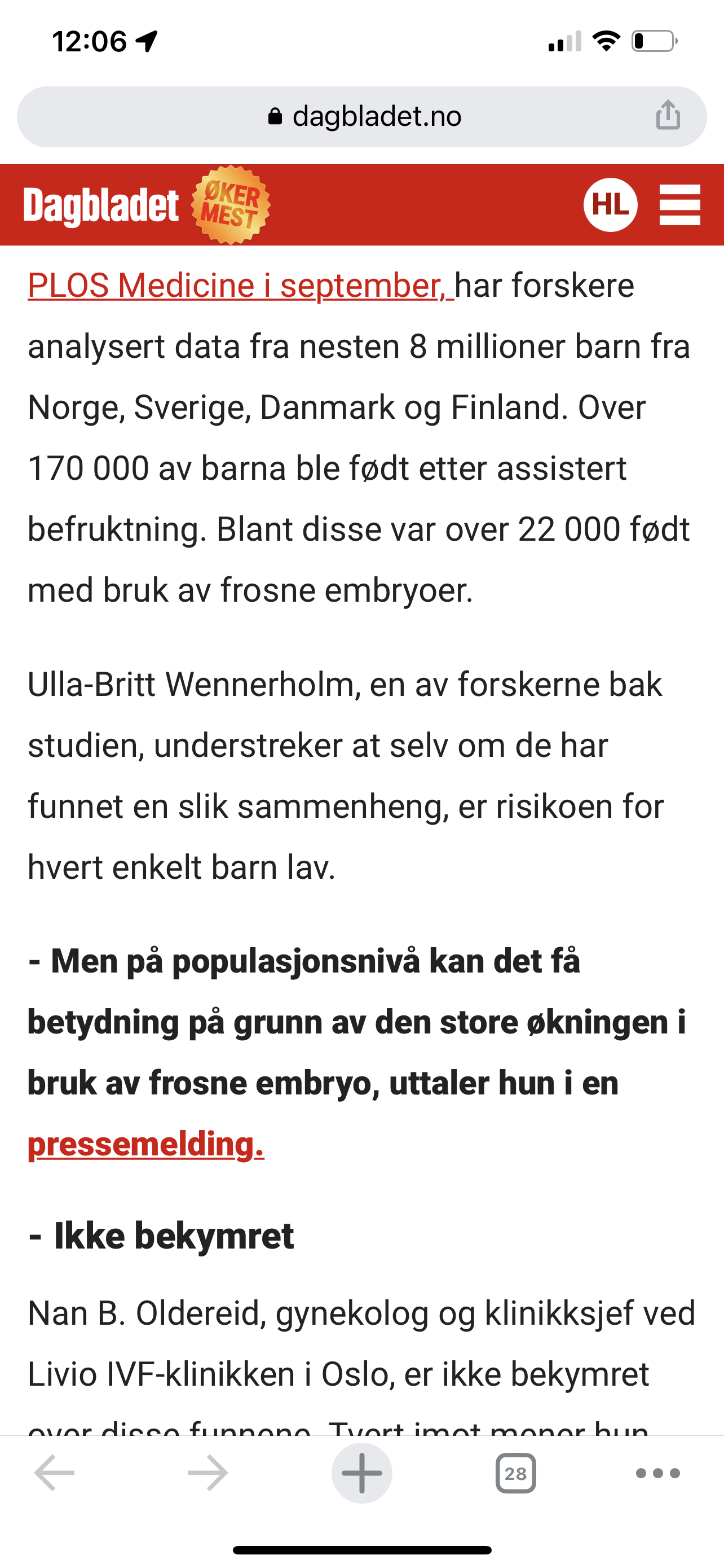 IVF Og Alvorlig Sykdom Hos Barnet - Graviditet, Spedbarn Og Babytiden ...