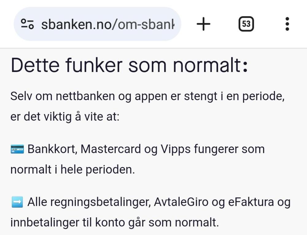 Sbanken Stenger For Nettbank Og App I 4 Dager? - Forbruker, Jus Og ...